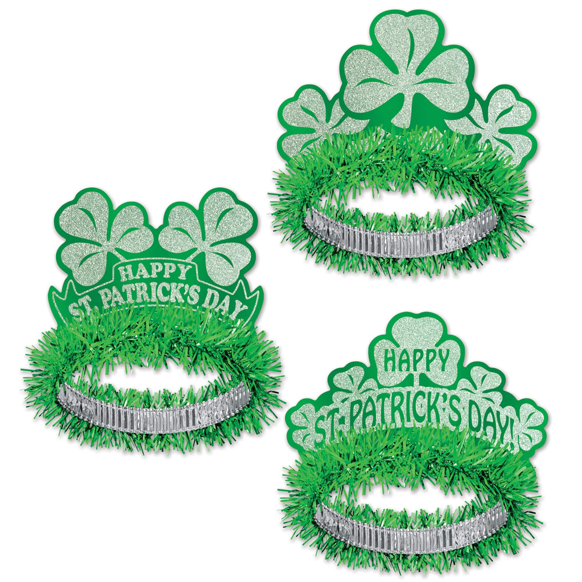 Beistle Adult St. Patrick's Day Regal Tiaras, 10ct.